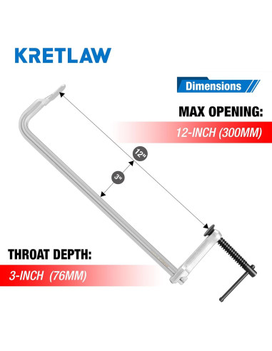 Garras de barra KRETLAW 4-Pack 12" acero forjado 204 kg