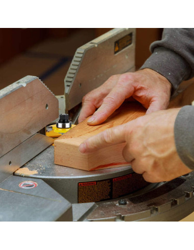 KOWOOD Juego de Fresas de Router 2 Piezas 1/4" (0,64 cm)