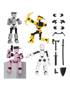 Juego de 4 Figuras de Acción Mini Titan T-13 - Colores Variados