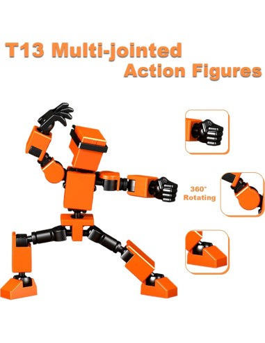 Juego de 4 Figuras de Acción Mini Titan T-13 - Colores Variados