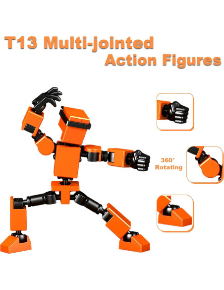 Juego de 4 Figuras de Acción Mini Titan T-13 - Colores Variados