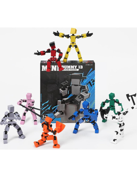 Juego de 4 Figuras de Acción Mini Titan T-13 - Colores Variados