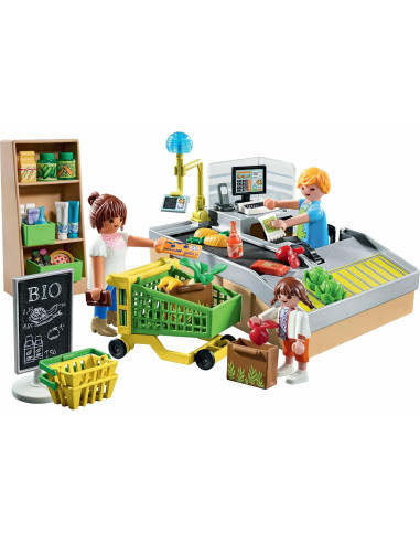 Supermercado Orgánico Playmobil 71648 con 65 Accesorios