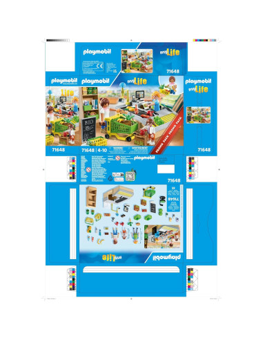 Supermercado Orgánico Playmobil 71648 con 65 Accesorios