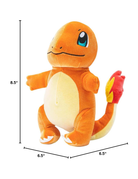 Peluche Charmander Velvet Jazwares 20 cm Diseño Único