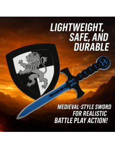 Conjunto Espada y Escudo de Espuma Liberty Imports 4 Pcs 2