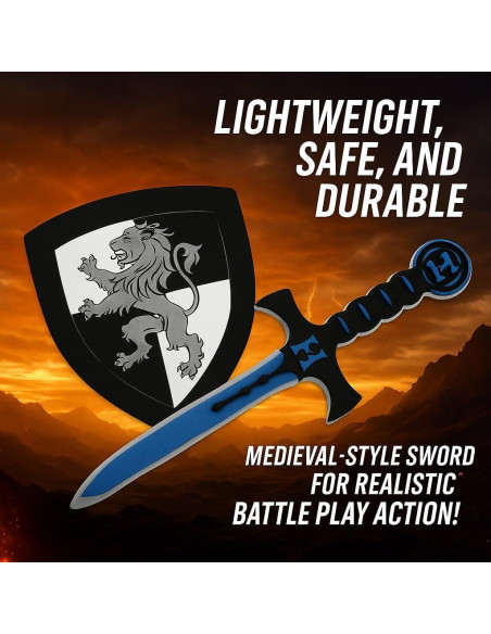 Conjunto Espada y Escudo de Espuma Liberty Imports 4 Pcs