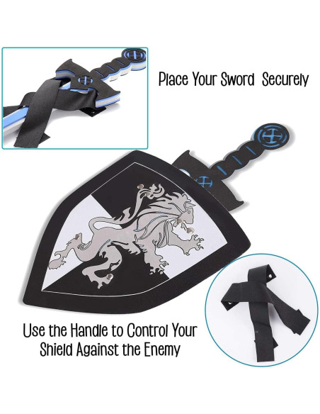 Conjunto Espada y Escudo de Espuma Liberty Imports 4 Pcs