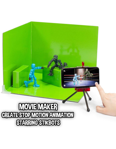 Klikbot Zanimation Studio Zing - 2 figuras y soporte móvil