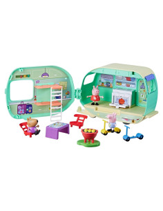 Juego de Caravana Peppa Pig con 3 Figuras y 6 Accesorios