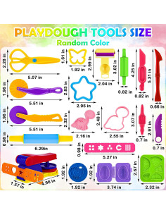 Kit de Herramientas de Playdough 44 Piezas Oun Nana 2