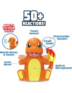 Charmander Electrónico Interactivo Jazwares - 50 Reacciones 2
