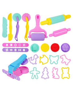 Set de Herramientas de Plastilina Oun Nana 22 Pcs para Niños