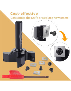 Fresa de Superficie BINSTAK 6,35 cm Carburo 4 Alas CNC 2