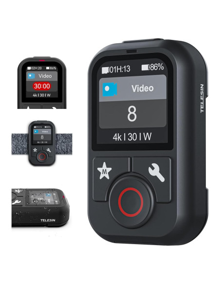 Control Remoto Inalámbrico TELESIN T13 para GoPro | Impermeable