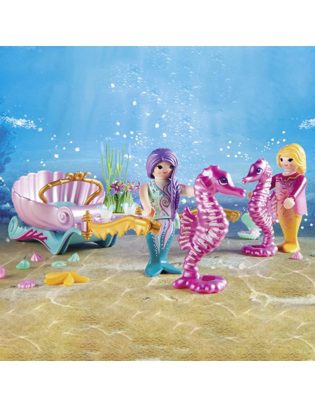 Carroza de Caballito de Mar Playmobil 70033 con Sirenas