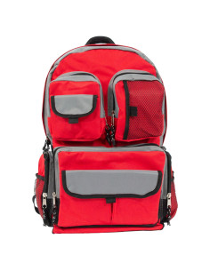 Mochila Urbana Zona de Emergencia 48L Roja y Gris