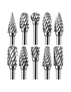 10 Piezas Bits de Carburo Sworker 3mm para Dremel