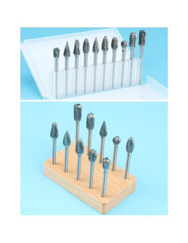 10 Piezas Bits de Carburo Sworker 3mm para Dremel