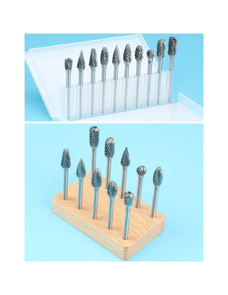 10 Piezas Bits de Carburo Sworker 3mm para Dremel