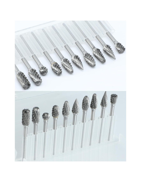10 Piezas Bits de Carburo Sworker 3mm para Dremel
