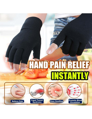 Guantes de Compresión Tiny Chou para Alivio de Artritis