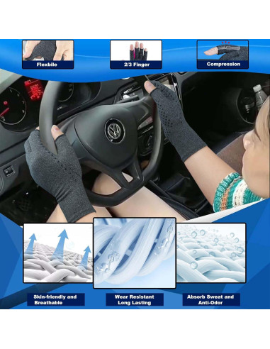 Guantes de Compresión Tiny Chou para Alivio de Artritis