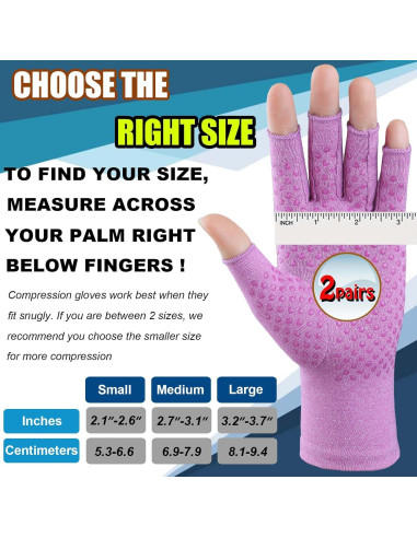 Guantes de Compresión Tiny Chou para Alivio de Artritis