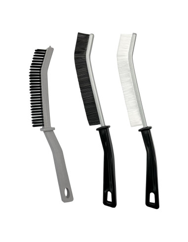 3 Cepillos de Limpieza Miccilot - Mango Largo y Cerdas Firmes