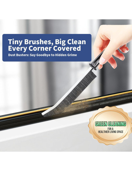 3 Cepillos de Limpieza Miccilot - Mango Largo y Cerdas Firmes