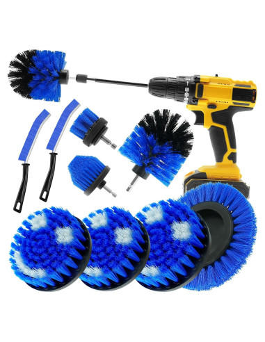 Juego de 10 Accesorios de Cepillo TOWBRUS para Taladro