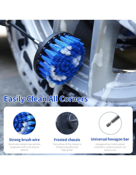 Juego de 10 Accesorios de Cepillo TOWBRUS para Taladro