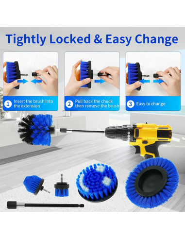 Juego de 10 Accesorios de Cepillo TOWBRUS para Taladro