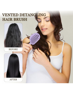 Cepillo Desenredante Ventilado AGLOO - Secado Rápido y Unisex 2