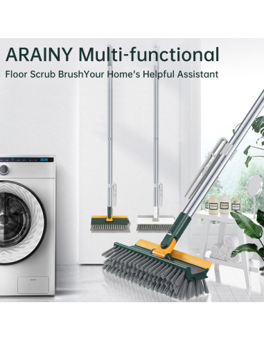 Cepillo de Piso 4 en 1 ARAINY Mango Largo 135.89 cm