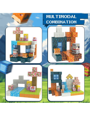 Bloques Magnéticos Dcwunk 150 Piezas Juguetes STEM 3-13 Años