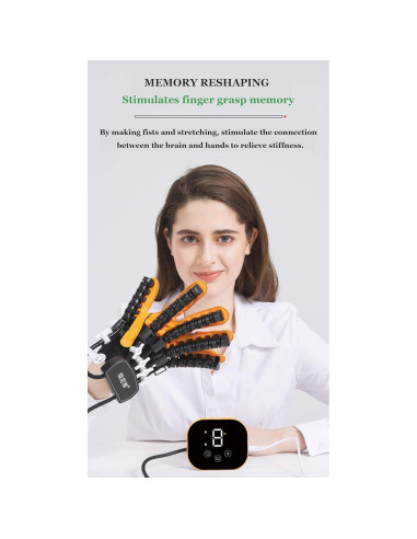Guantes de Rehabilitación Robotizados OUOQNUE para Dedos