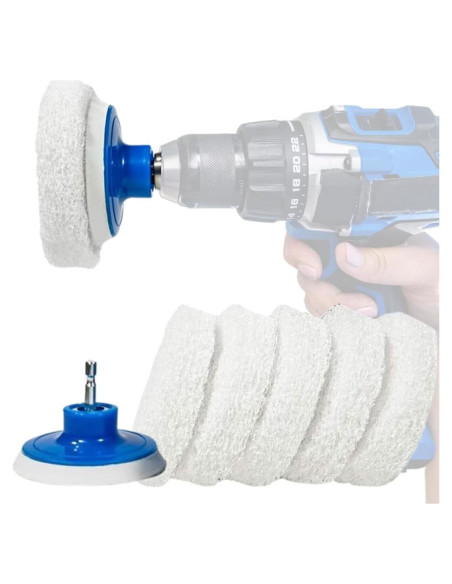 Juego de 7 Cepillos de Taladro RotoScrub para Limpieza
