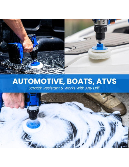 Juego de 7 Cepillos de Taladro RotoScrub para Limpieza