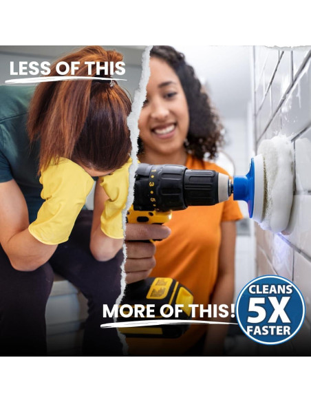 Juego de 7 Cepillos de Taladro RotoScrub para Limpieza