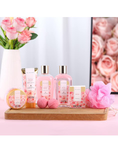 Set de Regalo Spa Luxetique Rosa 8 Piezas Hidratantes 2