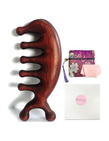 Peine de Masaje de Sándalo Waakuum para Acupresión