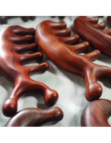 Peine de Masaje de Sándalo Waakuum para Acupresión