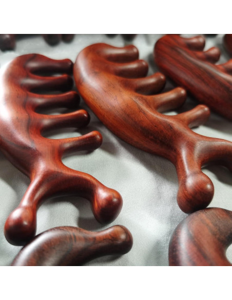 Peine de Masaje de Sándalo Waakuum para Acupresión