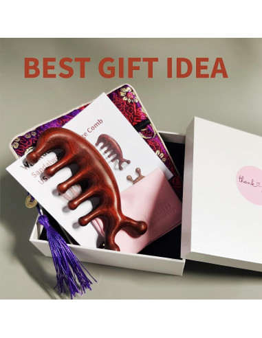 Peine de Masaje de Sándalo Waakuum para Acupresión