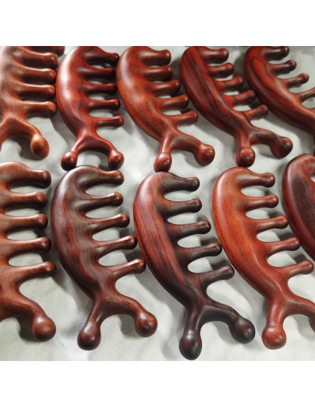 Peine de Masaje de Sándalo Waakuum para Acupresión