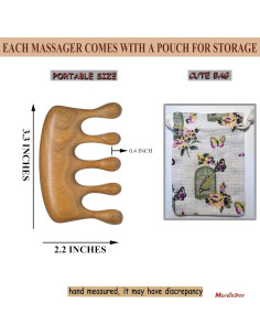 Peine de Masaje de Madera Moreinday para Crecimiento Cabello 2