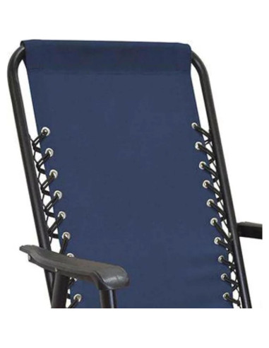 Silla Plegable Deportiva Caravan Azul con Suspensión Doble Bungee