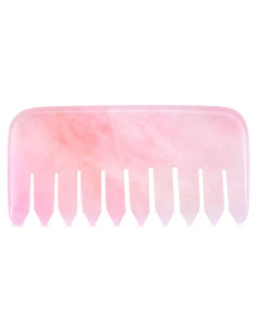 Peina de Masaje Ideayard Cuarzo Rosa Antiestática 9x4cm