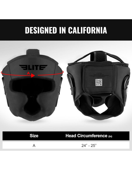 Casco de Boxeo Elite Sports Ajustable para MMA y Kickboxing